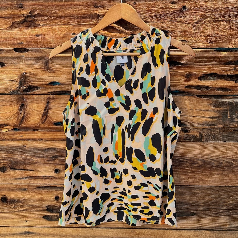 CABI | Multicolor Abstract Print Tank Top S